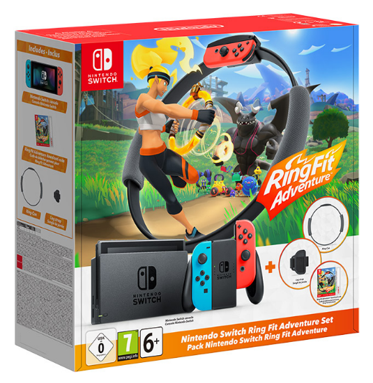 Nintendo Switch konzola V1.1 + Ring Fit Adventures