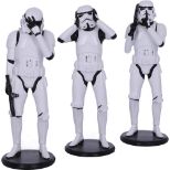 NEMESIS NOW THREE WISE STORMTROOPER 14CM FIGURICE