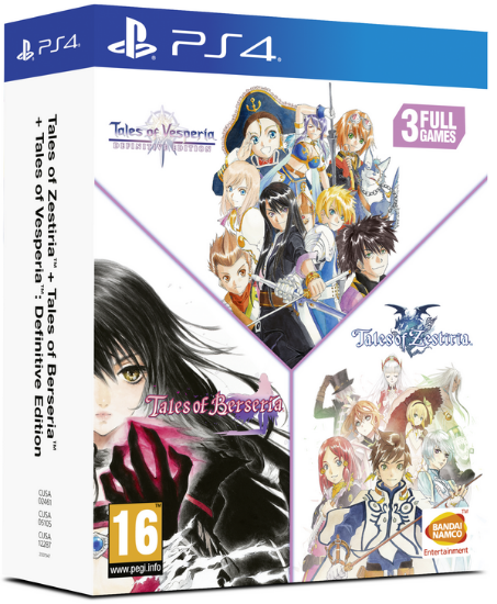 TALES OF: VESPERIA+BERSERIA+ZESTIRIA COMPILATION (PS4)