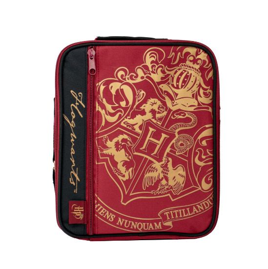 BLUE SKY HARRY POTTER DELUXE 2 POCKET LUNCH BAG BURGUNDY – CREST TORBA