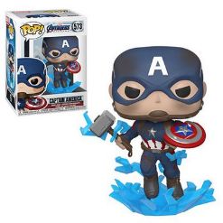 Figura FUNKO POP MARVEL: ENDGAME -CAPT A W/BROKEN SHIELD & MJOLNIR