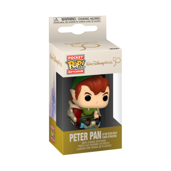 FUNKO POCKET POP KEYCHAIN Disneyworld Peter Pan at the Peter Pans Flight attraction obesek