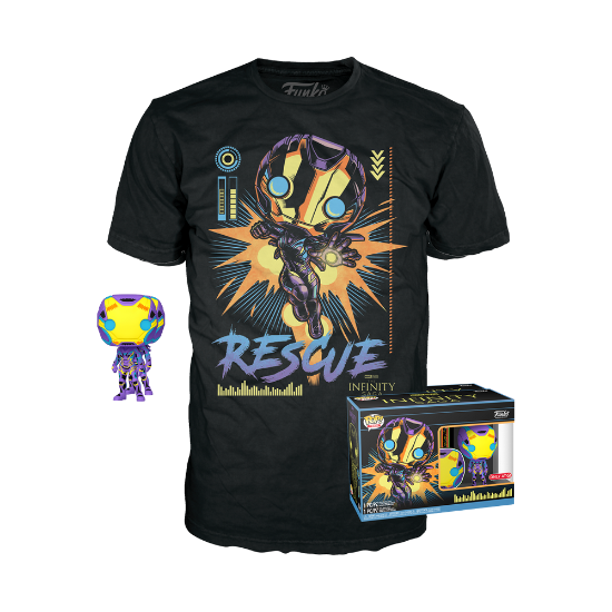 FUNKO POP & TEE: MARVEL BLACKLIGHT - RESCUE