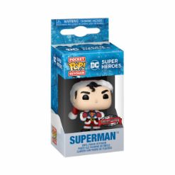 FUNKO POCKET POP KEYCHAIN DC holiday Superman obesek