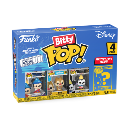 FUNKO BITTY POP: DISNEY - SORCERER MICKEY 4PK