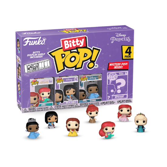 FUNKO BITTY POP: DISNEY - ARIEL 4PK