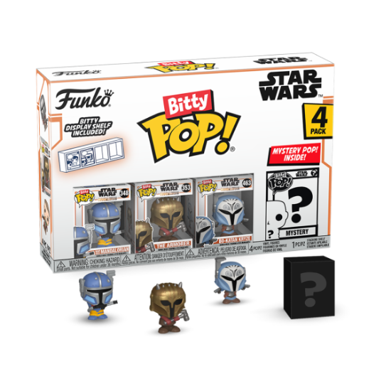 FUNKO BITTY POP: STAR WARS - HEAVY MANDALORIAN 4PK