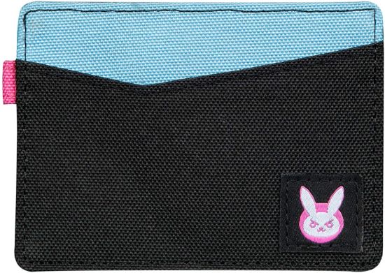 JINX OVERWATCH D.VA TRAVEL CARD WALLET BLACK/BLUE