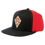 JINX WORLD OF WARCRAFT HORDE LEATHER EMBLEM SNAPBACK HAT