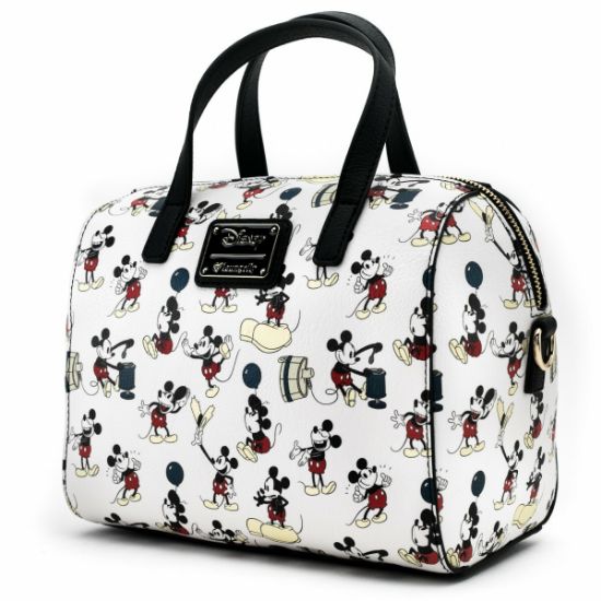 LOUNGEFLY DISNEY MICKEY POSES AOP BAG