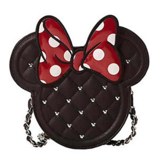 LOUNGEFLY DISNEY MINNIE DIECUT QUILTED XBODY