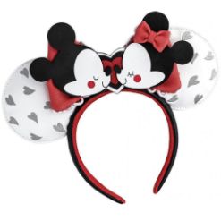 LOUNGEFLY DISNEY HEARTS MINNIE TRAK ZA LASE