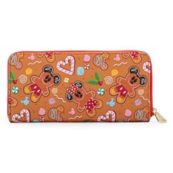 LOUNGEFLY DISNEY GINGER BREAD AOP ZIP AROUND DENARNICA