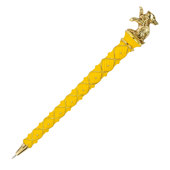 NOBLE COLLECTION - HARRY POTTER - HUFFLEPUFF PEN GOLD PLATED