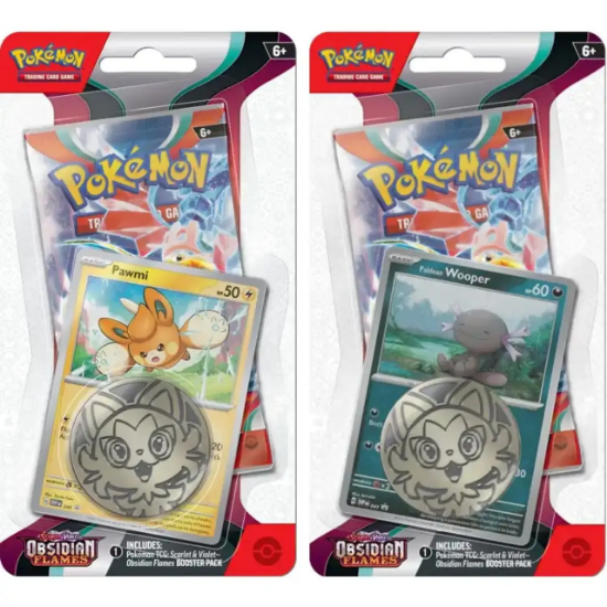 POKEMON TCG: SCARLET & VIOLET: OBSIDIAN FLAMES - CHECKLANE BLISTER