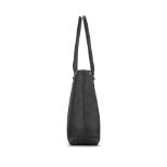 SOLO NY JAY LEATHER TOTE BLACK 15.6