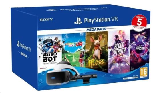 Sony PlayStation VR V3 Mega Pack + Sony PlayStation 4 Camera + VR Worlds