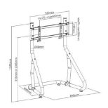 SPAWN RACING SIMULATOR SINGLE MONITOR FLOOR STAND