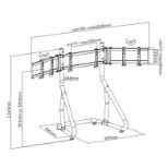 SPAWN RACING SIMULATOR TRIPLE MONITOR FLOOR STAND