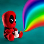 KIDROBOT HUGME-MARVEL-DEADPOOL WITH UNICORN