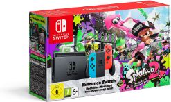 KONZOLA NINTENDO SWITCH + NEON RED & BLUE JOY-CON + SPLATOON 2