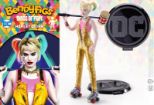 NOBLE COLLECTION - DC - BENDYFIGS - HARLEY QUINN WITH MALLET (BIRDS OF PREY) FIGURA