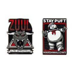 MERCHANDISE GHOSTBUSTERS znački Zuul in Stay Puft