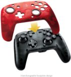 Kontroler PDP žični NINTENDO SWITCH FACEOFF DELUXE CONTROLLER + AUDIO PDP kamuflažno rdeč