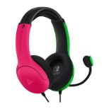 Slušalke PDP LVL40 Chat Stereo Headset za NINTENDO SWITCH roza zelene barve