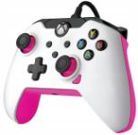 PDP XBOX WIRED CONTROLLER WHITE - FUSE (PINK)