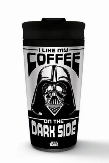 PYRAMID Star Wars I like my coffee on the dark side potovalna skodelica