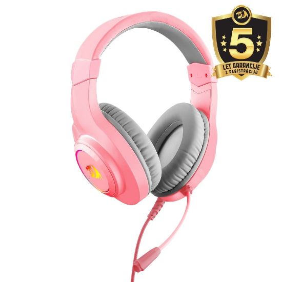 REDRAGON HYLAS PINK H260 RGB SLUŠALKE - ROZA