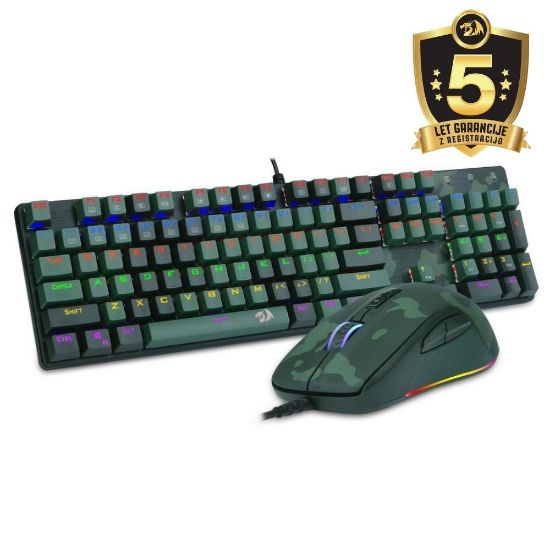 REDRAGON WIRED CAMOUFLAGE GAMING SET (2in1)