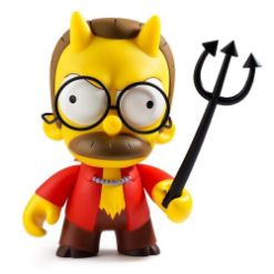 KIDROBOT THE SIMPSONS DEVIL FLANDERS MEDIUM