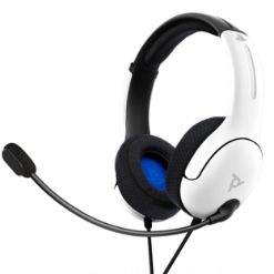 Slušalke PDP LVL40 Chat Headset za PS4/PS5 bele barve