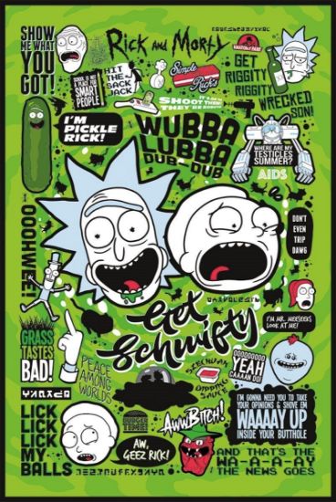 Pyramid RICK AND MORTY (QUOTES) MAXI plakat