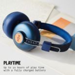 House of Marley Positive Vibration Bluetooth naglavne slušalke - denim