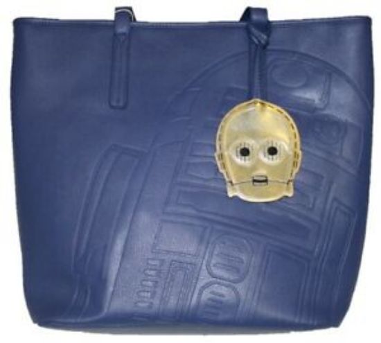 LOUNGEFLY STAR WARS R2D2 C3PO TOTE BAG