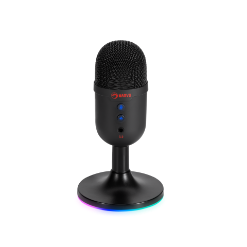 MARVO MIC-06 BK ŽIČNI MIKROFON RGB ČRNE BARVE