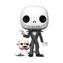 FUNKO POP DISNEY: NIGHTMARE BEFORE CHRISTMAS - 10" JACK W/ZERO