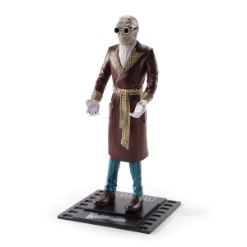 NOBLE COLLECTION - UNIVERSAL MONSTERS BENDYFIGS INVISIBLE MAN