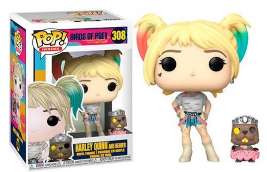 FUNKO POP HEROES: BIRDS OF PREY - HARLEY QUINN W/BEAVER