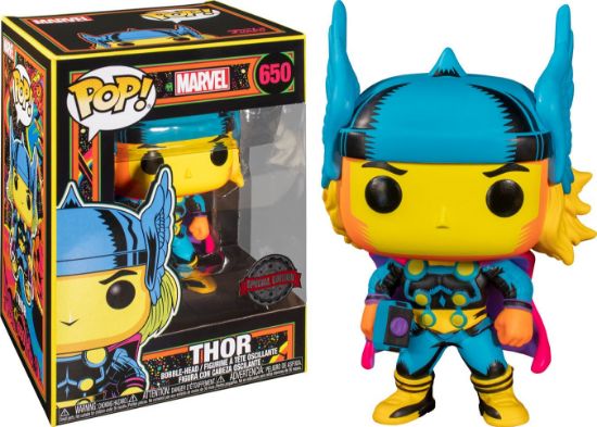 FUNKO POP: MARVEL - BLACK LIGHT - THOR (LIMITED AVAILABILITY)