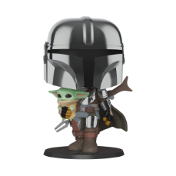 FUNKO POP: STAR WARS - MANDALORIAN - 10" MANDALORIAN W/ CHILD