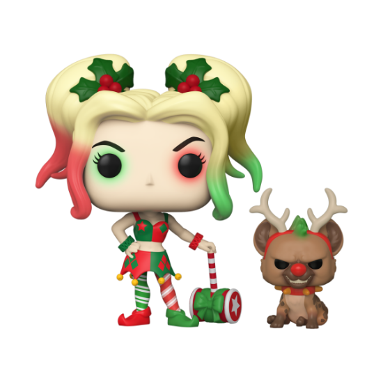 FUNKO POP HEROES: DC HOLIDAY - HARLEY QUINN W/HELPER