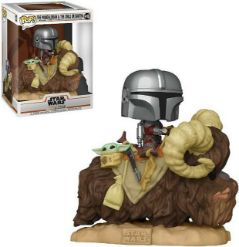 FUNKO POP DELUXE: THE MANDALORIAN - MANDO ON BANTHA W/CHILD IN BAG