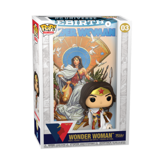 FUNKO POP: COMIC COVER: WONDER WOMAN - WONDER WOMAN (REBIRTH) ON THRONE