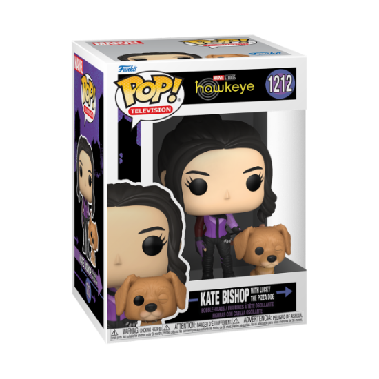 FUNKO POP TV: HAWKEYE - KATE BISHOP W/LUCKY THE PIZZA DOG