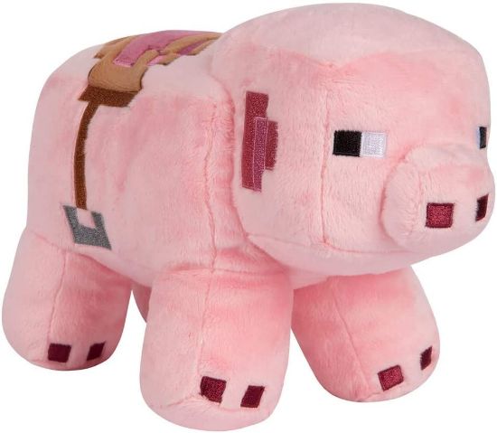 JINX MINECRAFT HAPPY EXPLORER SADDLE PIG PLIŠASTA IGRAČA