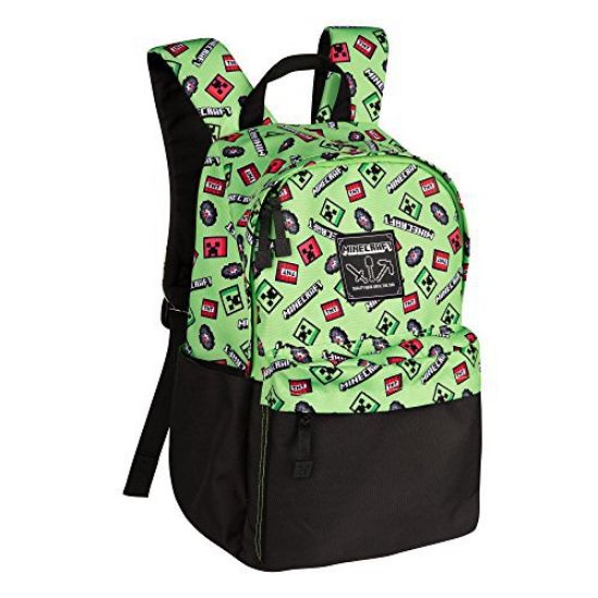 JINX MINECRAFT 16" SCATTER CREEPER BACKPACK GREEN